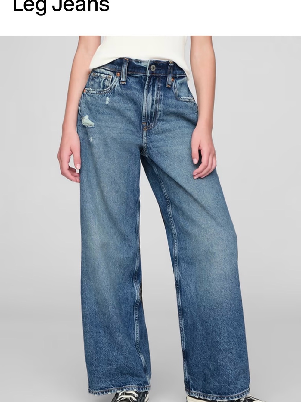 GAP Wide-Leg Jeans Low Stride